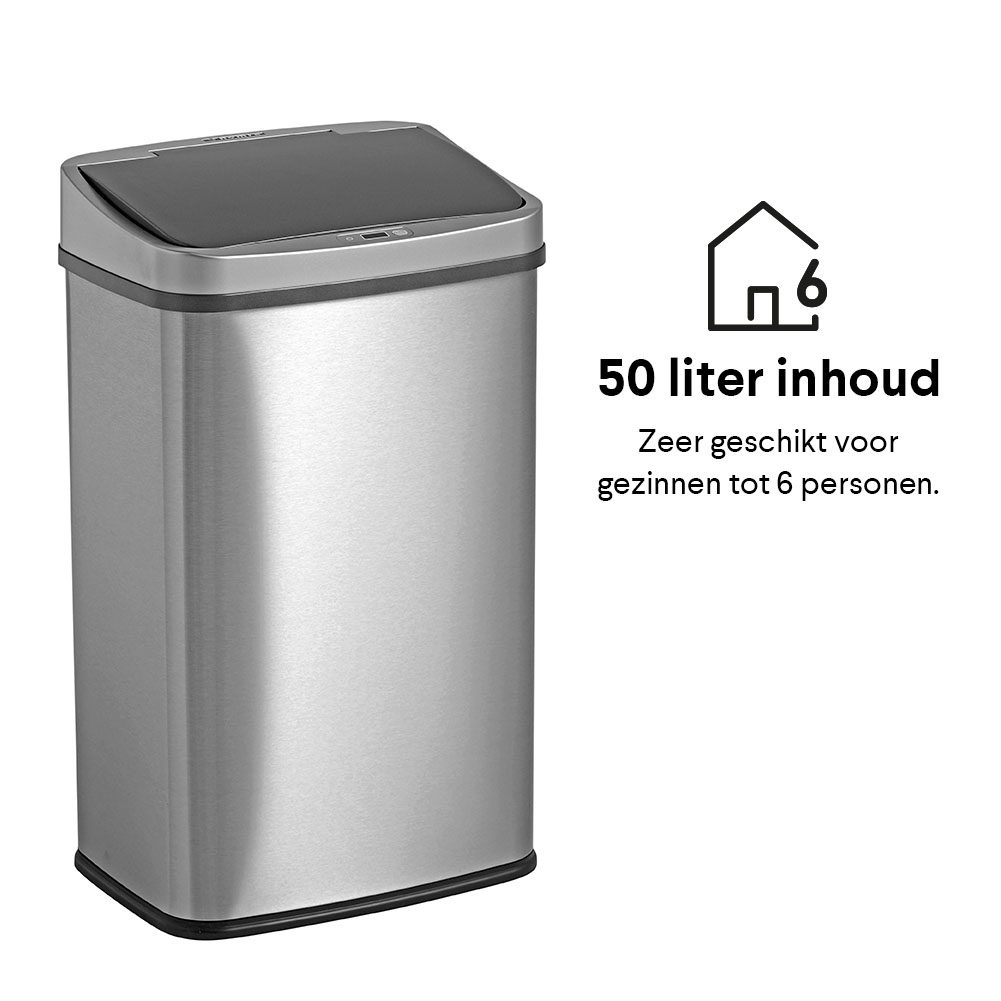 Homra Sensor Prullenbak Lux 50 Liter